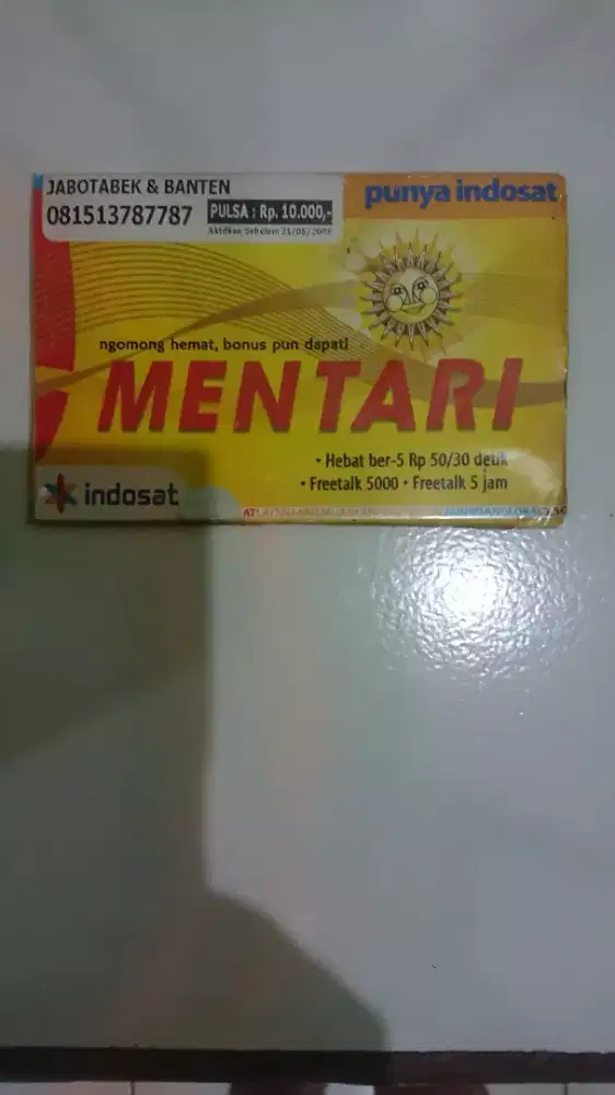 NOMOR CANTIK MENTARI, PRABAYAR, ISI ULANG, ( 13 787 787 )