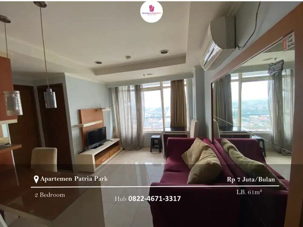 Disewakan Apartement Patria Park 2BR Full Furnished
