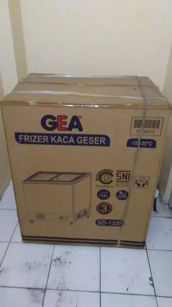 Jual FREEZER SLIDING KACA GEA BARU EX DISPLAY