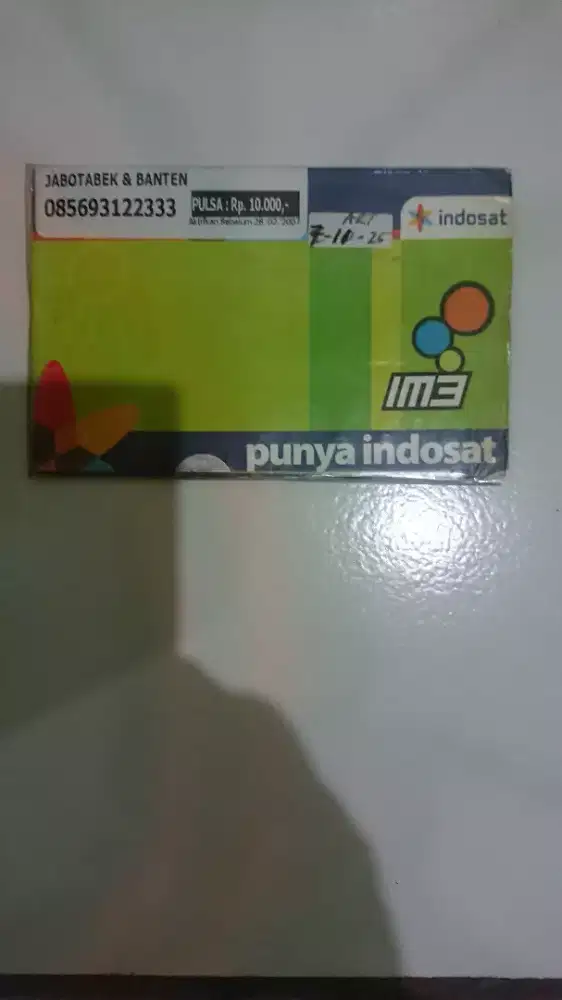 NOMOR CANTIK IM3, PRABAYAR, ISI ULANG, ( 93 1 22 333 )