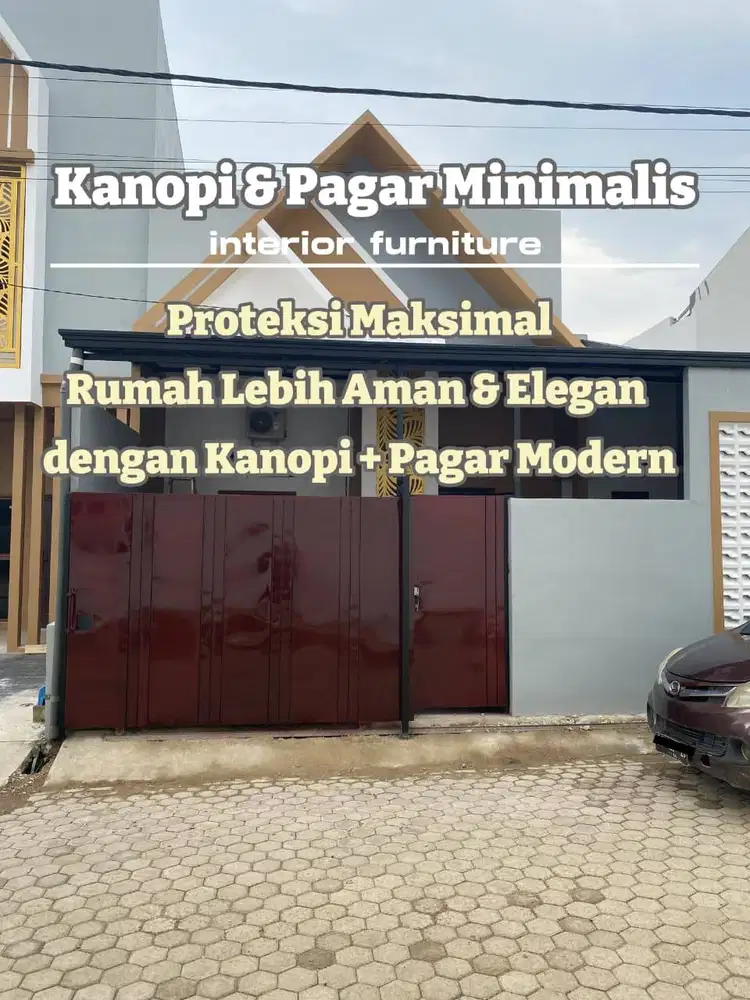 PAGAR + KANOPI UPVC ALDERON/PAGAR RUMAH MINIMALIS CUSTOM