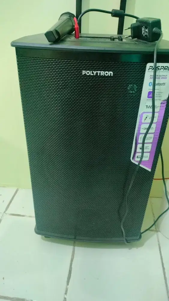 Polytron PASPRO 12F7 | Speaker Portable Aktif Mulus | Bass Mantap |