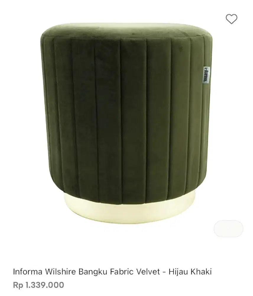 BISA NEGO! INFORMA STOOL cocok untuk bangku rias atau bangku tamu.