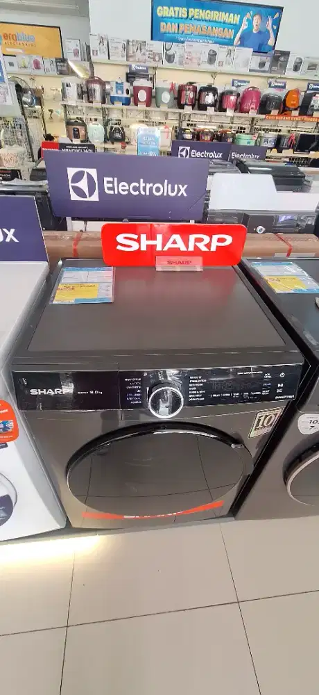 Sharp mesin cuci frontloading 9kg