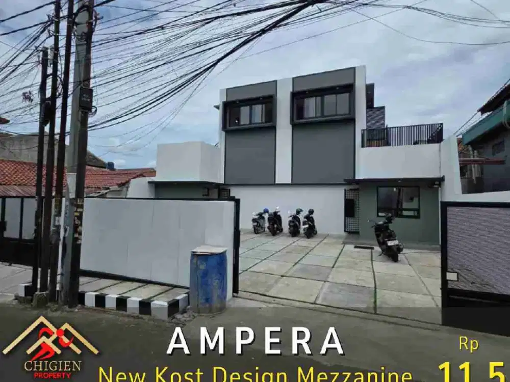 DIJUAL KOST DESIGN MAZZANINE TIPE LOFT DI AMPERA JAKARTA SELATAN