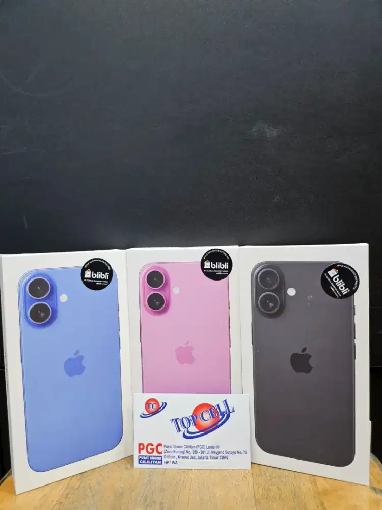 NEW HP IPHONE 16 128GB GARANSI RESMI IBOX