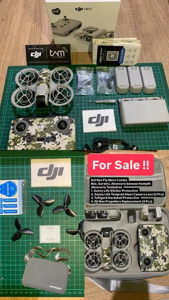 Drone DJI Neo Fly More Combo Box, Garansi, Aksesoris bawaan Komplit