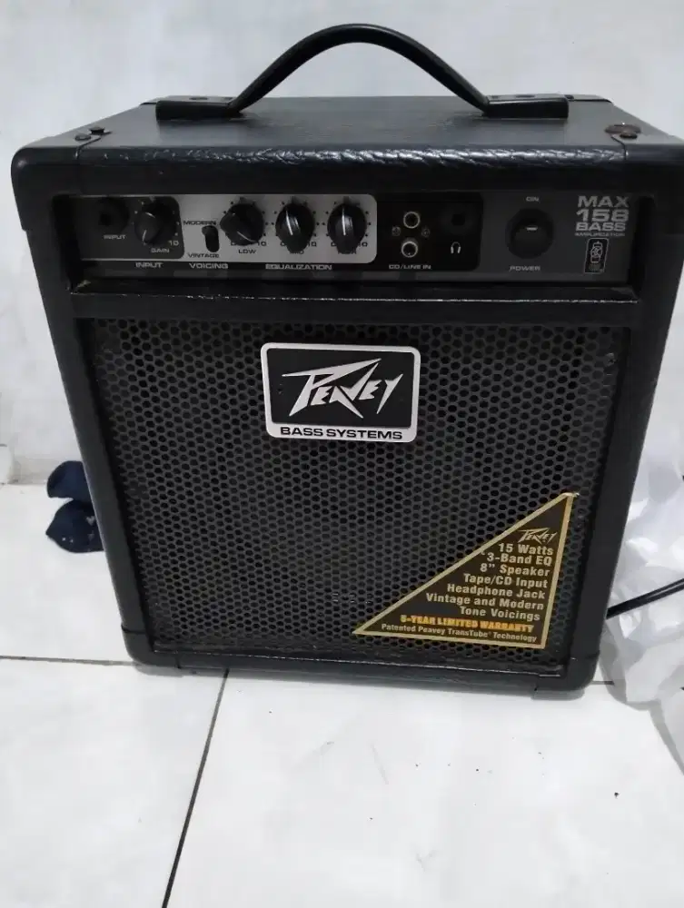 Speaker amplier bass peavy 8inch suara mantap mulus