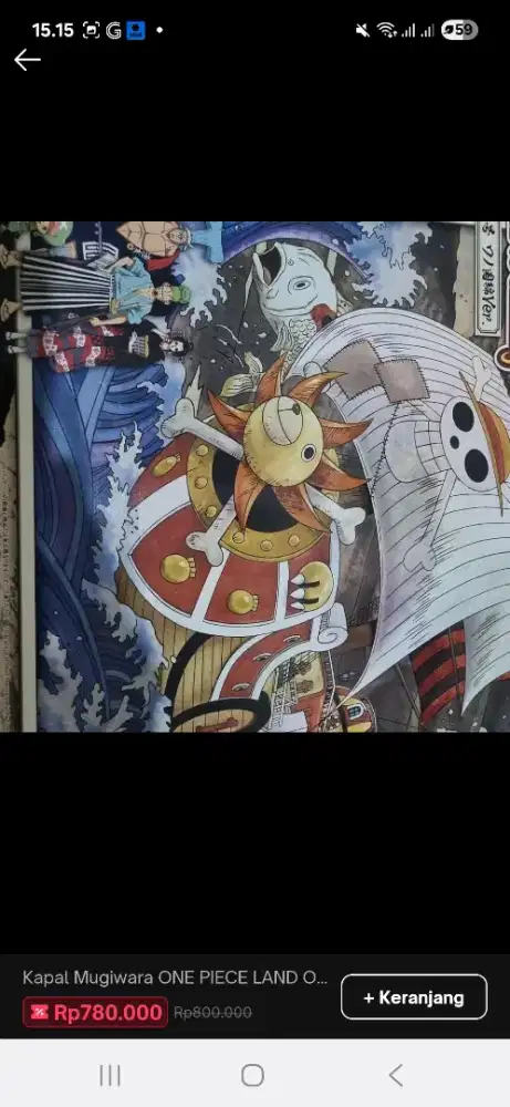 Kapal one piece ori 100% beli di jepang jual rugi