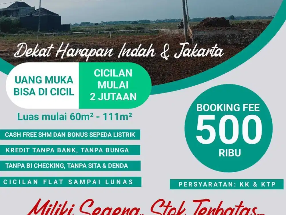 Tanah Murah Dekat Jakarta Utara dan Jakarta Timur serta Summarecon