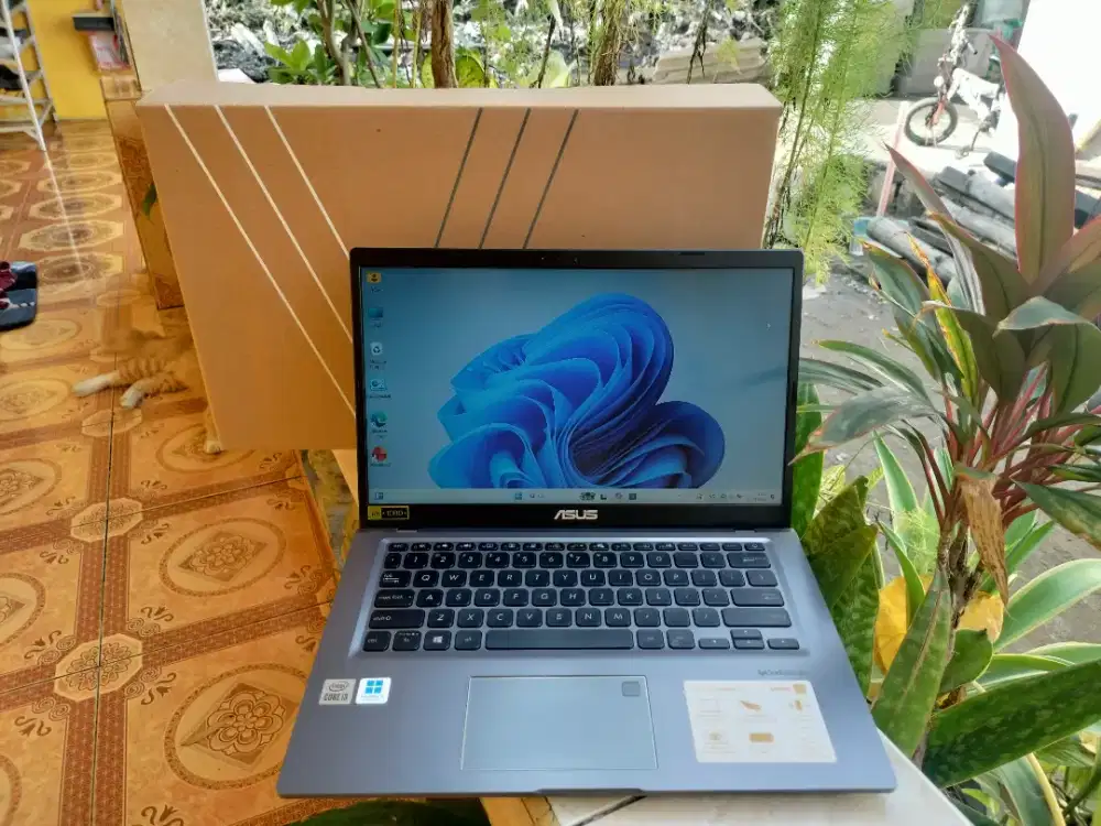 Asus Vivobook A416F Core i3 Gen 10 SSD Keyboard Nyala Fullset Dus