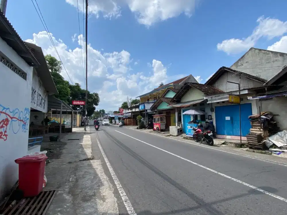 Tanah Sleman SHM dangan View Mahal Merapi dan Sawah Hijau