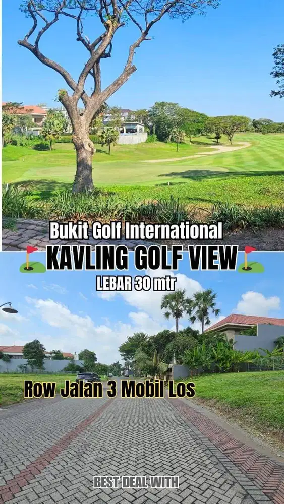 Kavling Siap Bangun GOLF VIEW CITRALAND UTAMA Surabaya barat