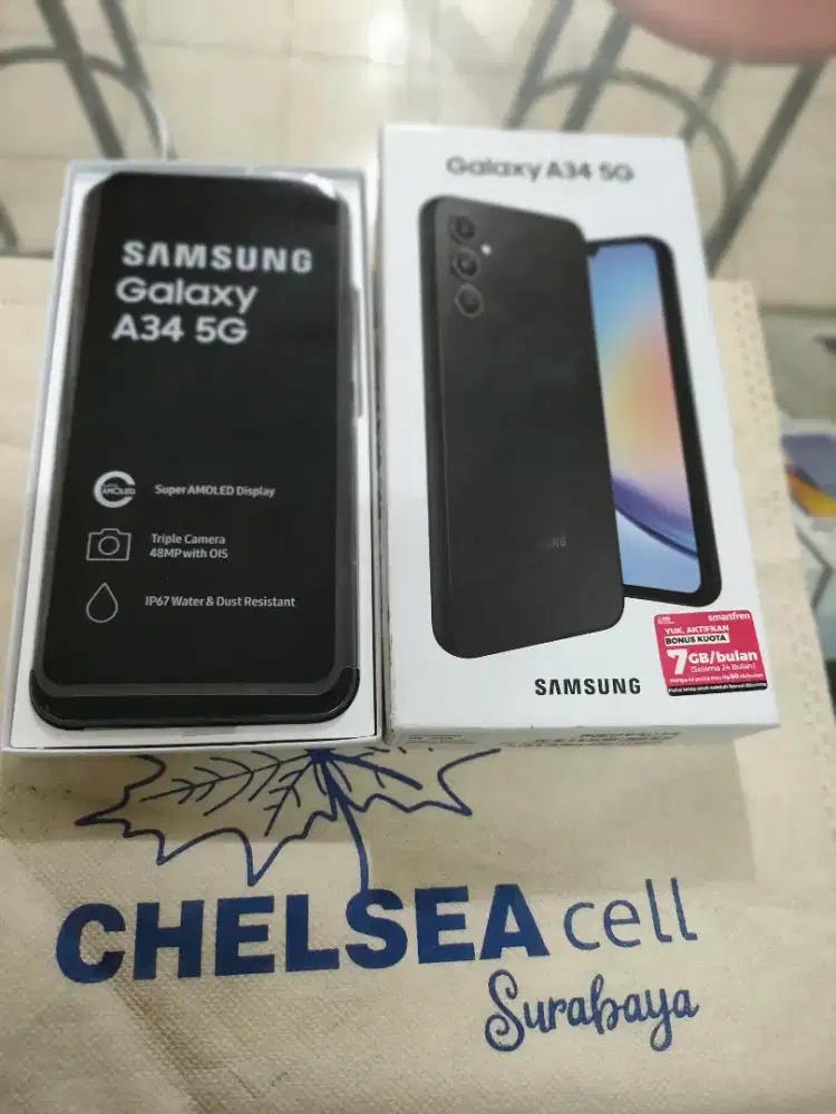 Murah hp Samsung A34 5G 8/256 lkp, bs TT