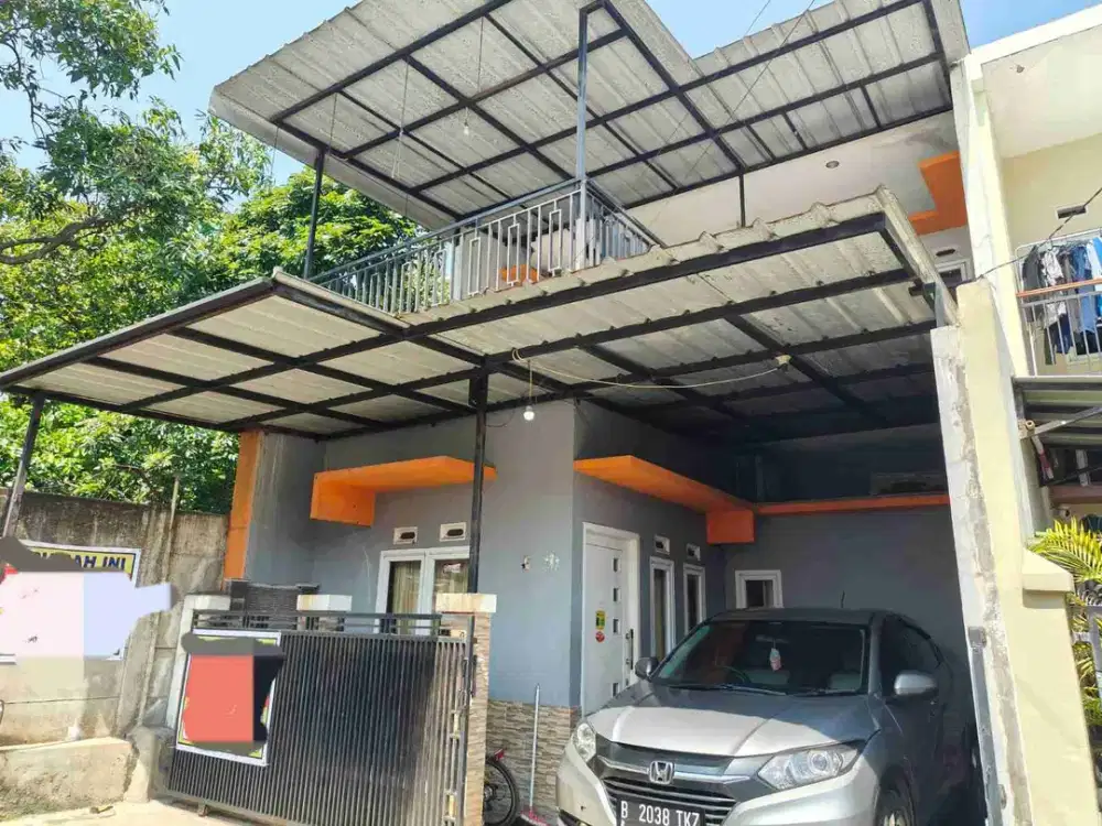 Rumah 2 lantai siap huni di bambu apus dekat pintu tol setu