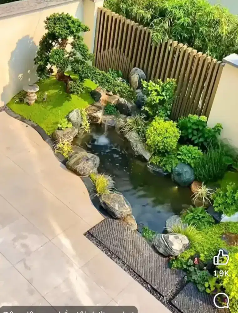 Jasa pembuatan kolam air mancur kolam relif kolam ikan koi dll #14