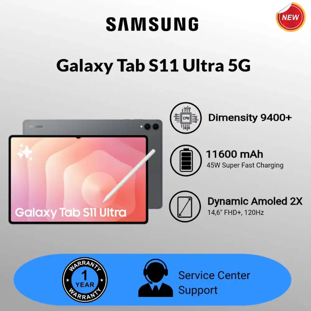 Samsung Galaxy Tab S11 Ultra 5G resmi 1th free keyboard