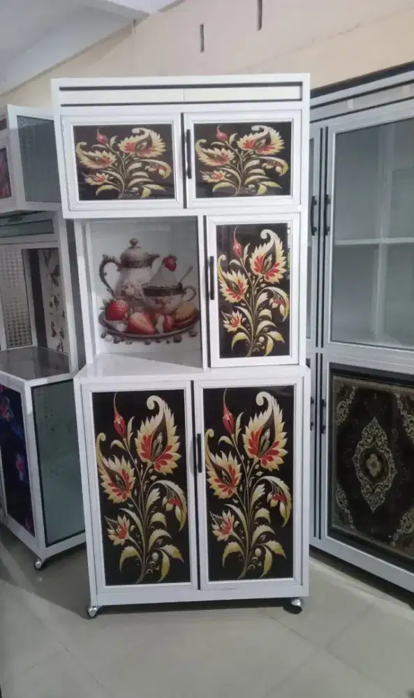 Lemari piring almanium 2 pt