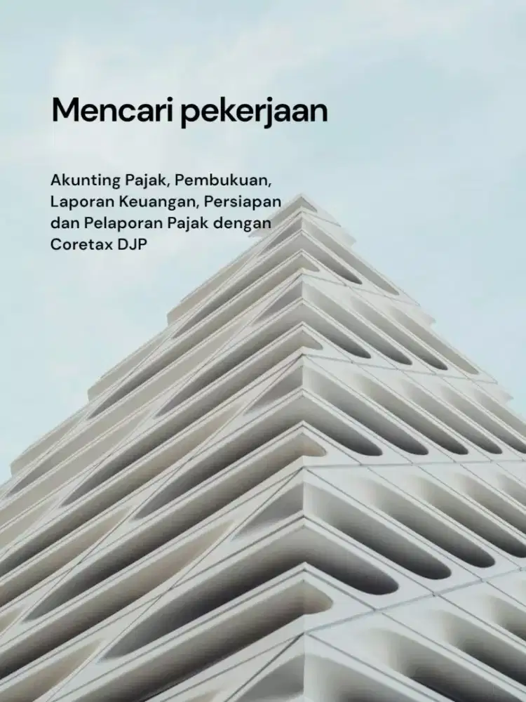 Mencari pekerjaan  Accounting pajak