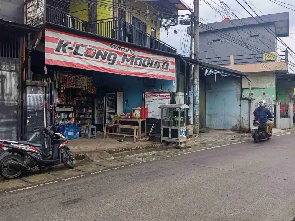 jual tanah & bangunan pinggir jalan Pamulang Tangsel Luas 250m