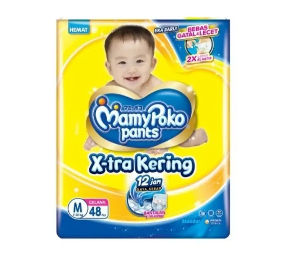 MamyPoko Pants X-tra Kering Popok Sekali Pakai M-48 