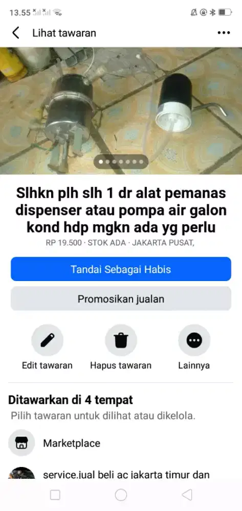 Slhkn plh slh 1 dr alat pemanas dispenser/pompa air galon kond hdp