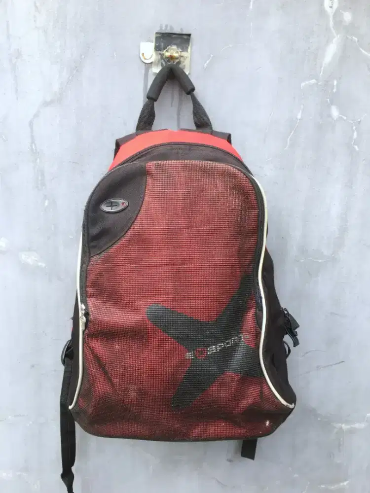 Tas Ransel Exsport Hitam Merah