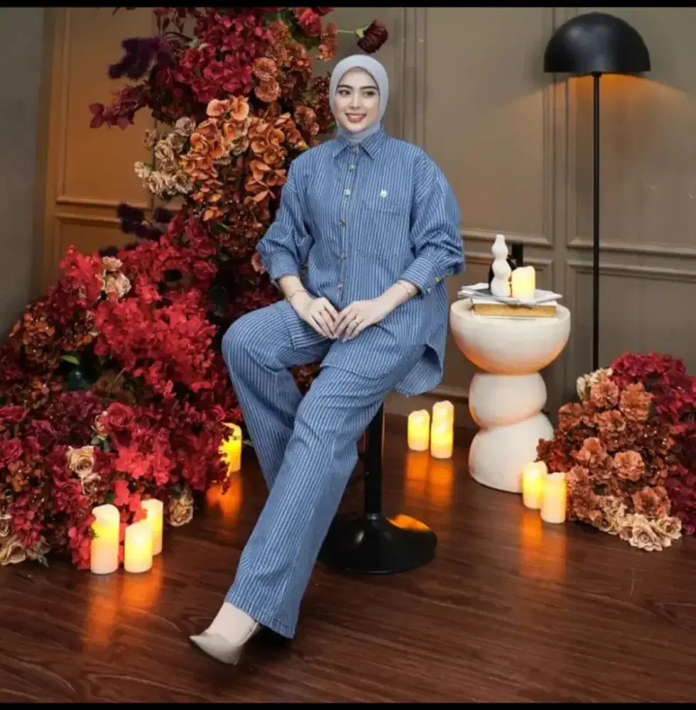 Setelan celana jeans cutbray