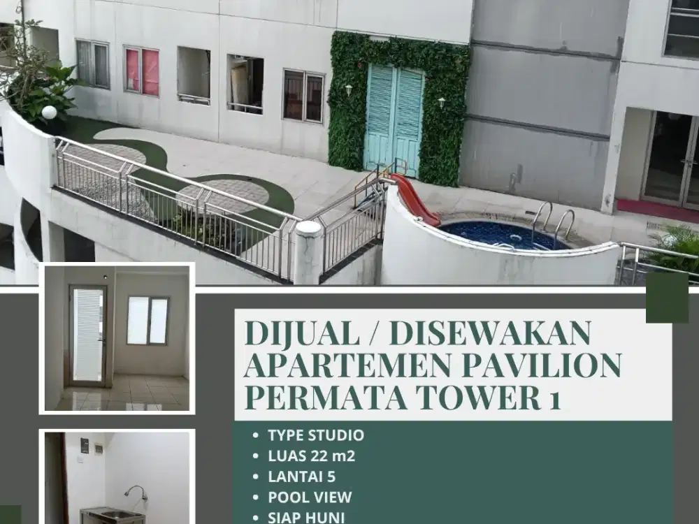 DIJUAL / DISEWAKAN APARTEMEN PAVILION PERMATA TOWER 1