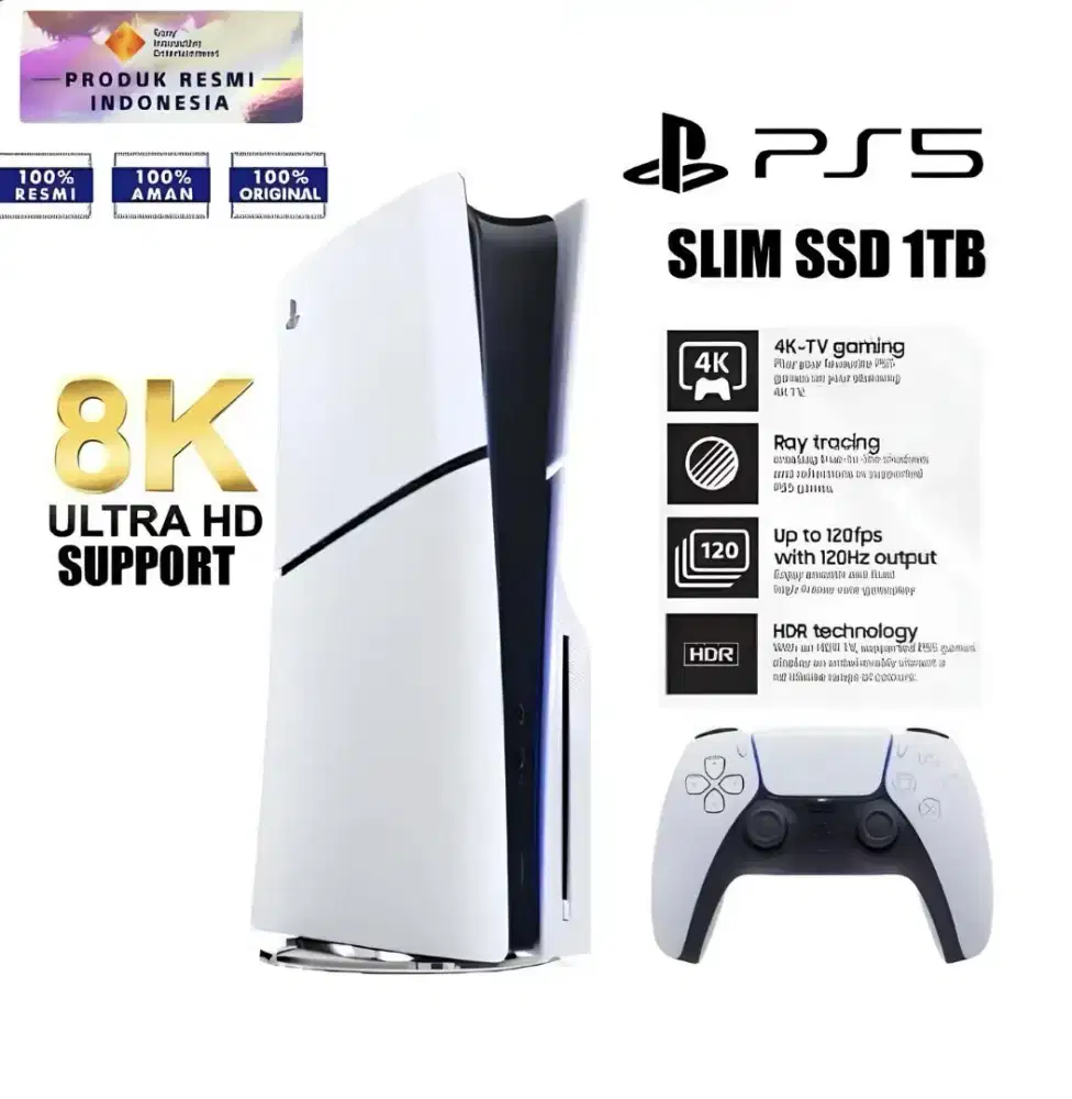 PS5 Slim Disc Version 1TB Segel Garansi Resmi Sony Indonesia