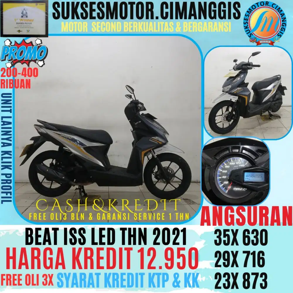 BEAT ISS LED CASHBACK UPTO 700 RIBUAN FREE OLI 3BLN