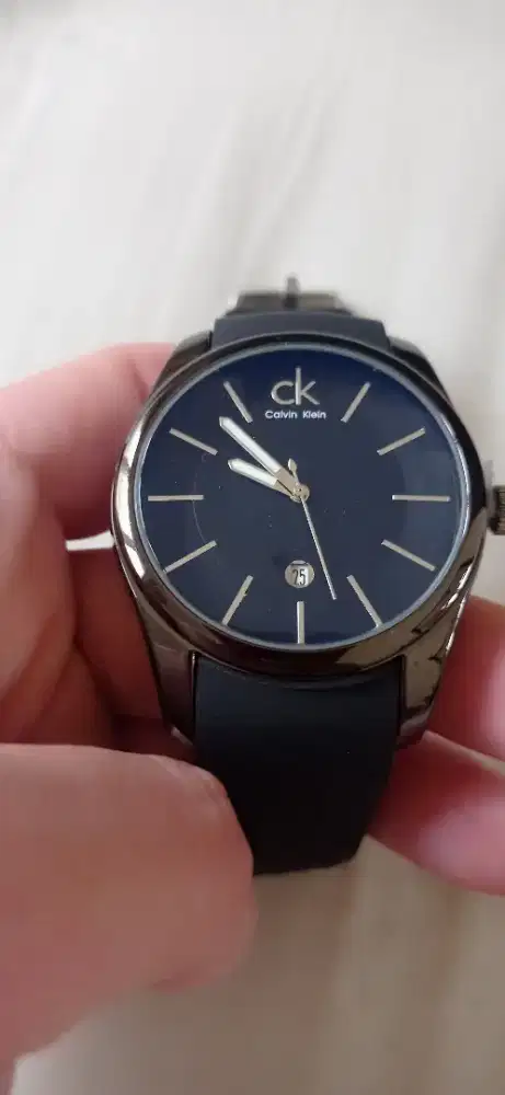 CALVIN KLEIN with Blue Sapphire Glass 100% New