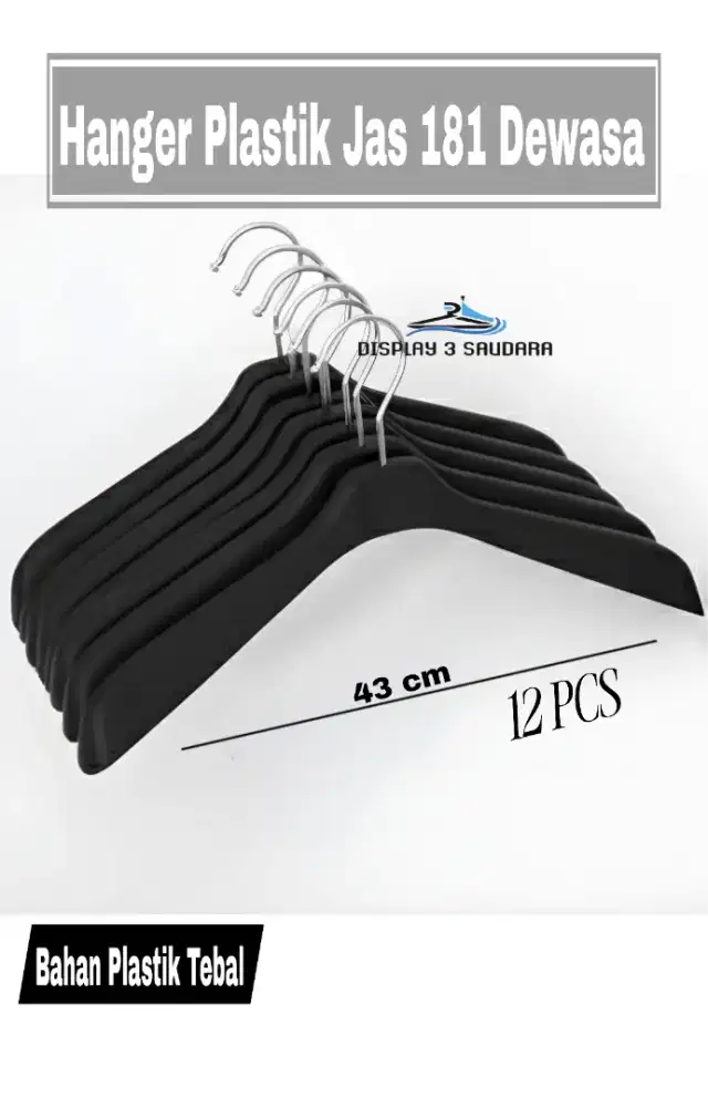 Hanger Jas 181 Plastik Perlusin 12 BH