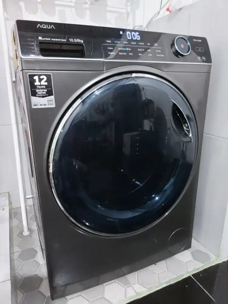 Mesin Cuci Aqua Japan FQD 1050BF (10.5 Kg)