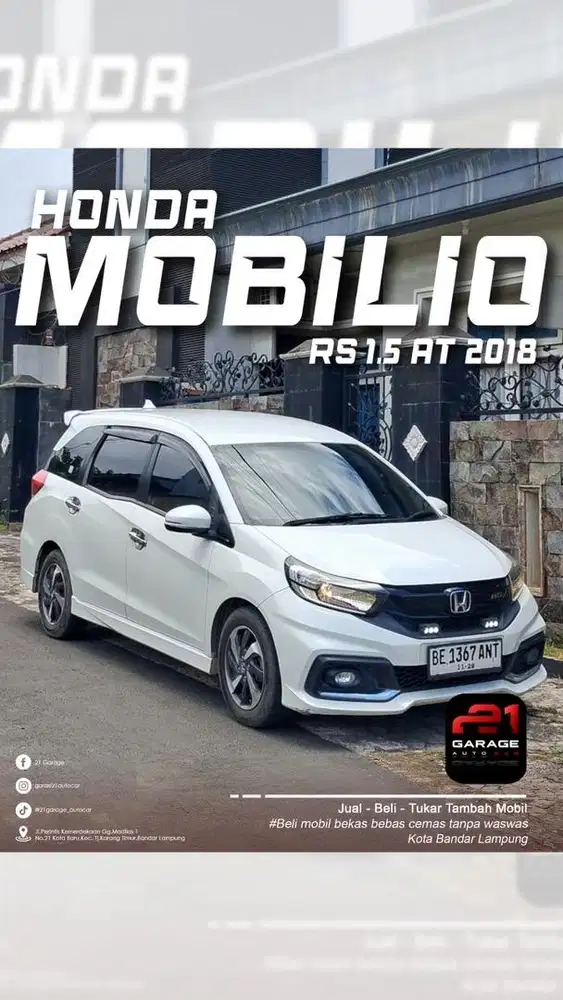 Honda mobilio 2018 Rs metik full istimewa dp ceper yuk buru yuk