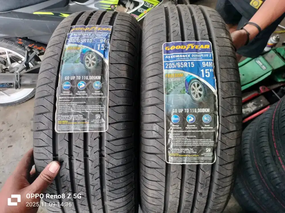 Jual ban mrek Goodyear assurence duraplus ukuran 205 65 R15 2pcs