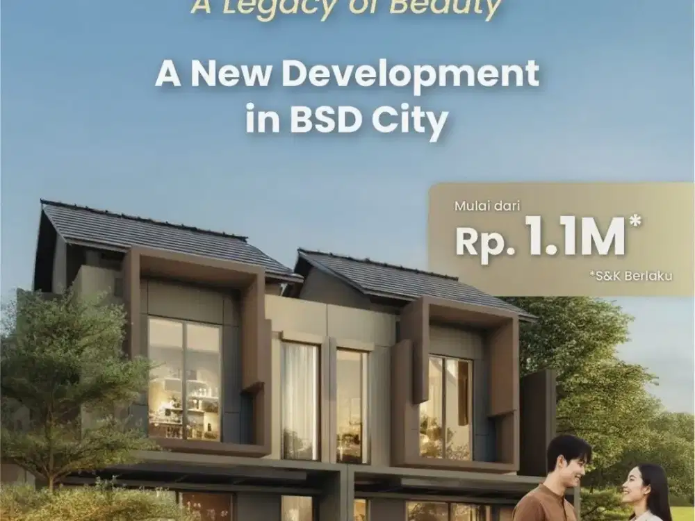 Cluster LYNELLE di kawasan VIREYA BSD CITY hanya 1man murah banget!!