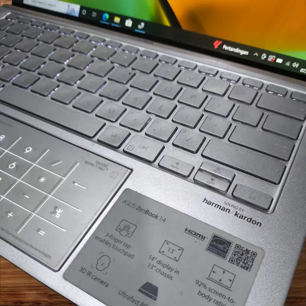 [NUMPAD ON] Laptop Super slim Asus Zenbook Ultra Intel Gen 10 murah