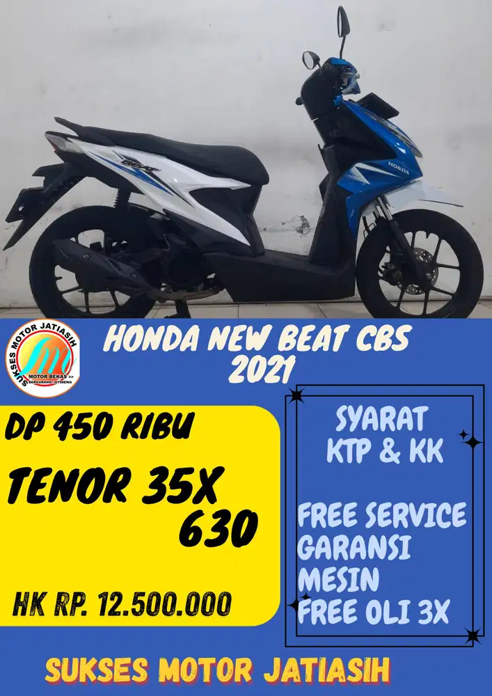 DP MURAH NEW BEAT CBS 2021 DP 450 BISA CASh/KREDIT MENGGUNAKAN CC