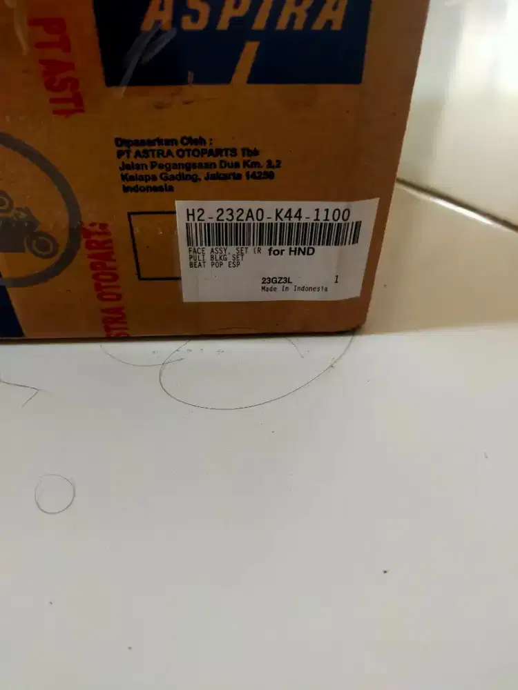 Pully belakang Honda K44 belom pernah di pake masih baru