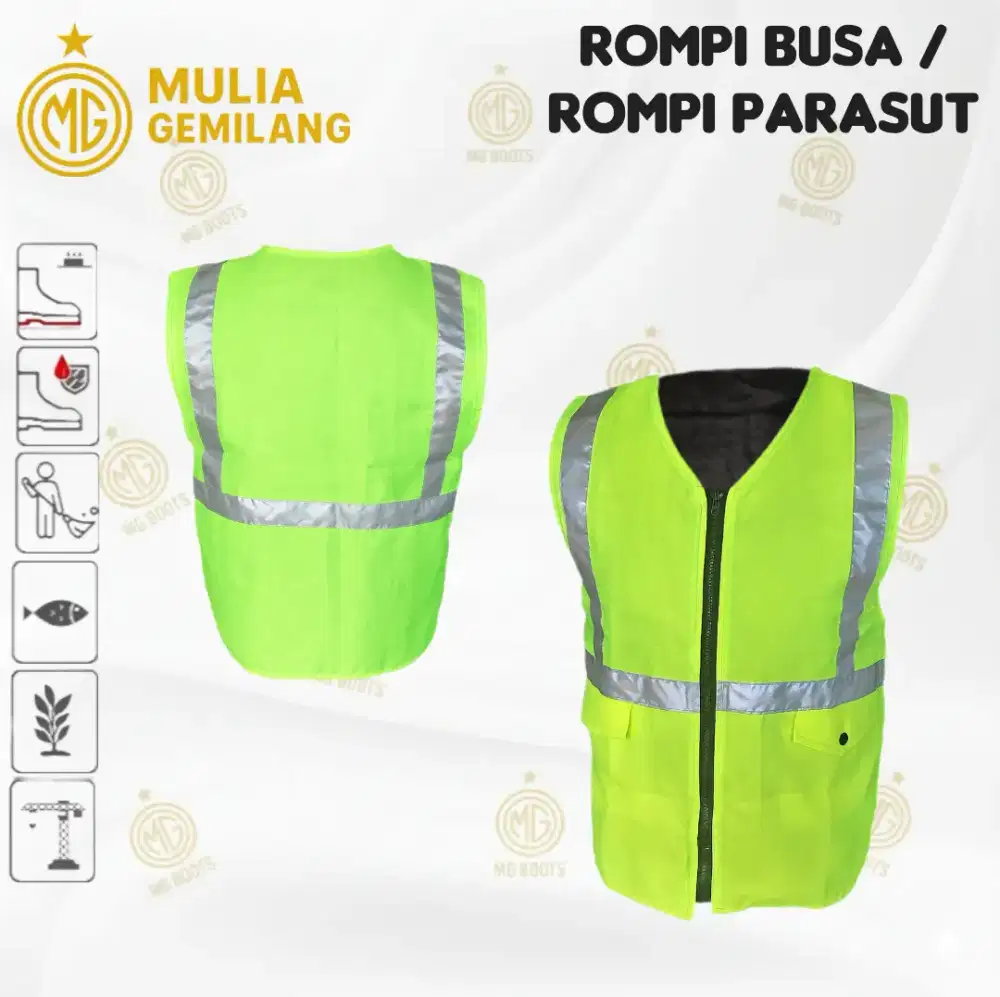 Rompi proyek busa / rompi parasut