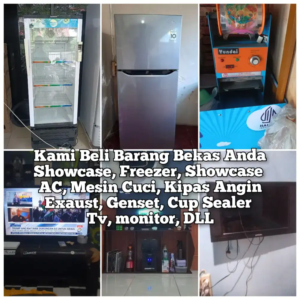 Kami Bayar tampung Barkas Elektronik Kulkas, Freezer, showcase, dll