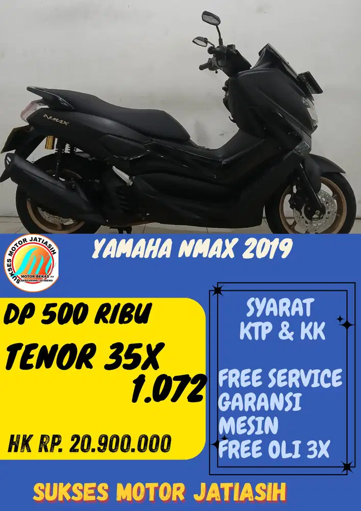 DP MURAH YAMAHA NMAX 2019 DP 500 RIBU BISA CASH/KREDIT MENGGUNAKAN CC