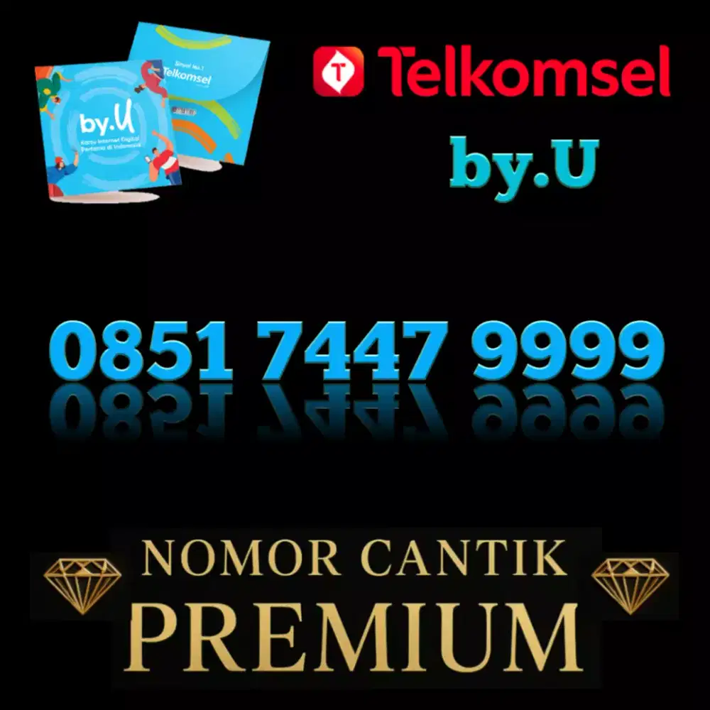 Nomor Cantik Exsclusive 9999 limited edition Telkomsel Byu berkualitas