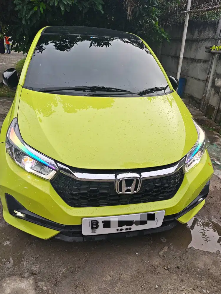 Full Modifikasi - Honda Brio Satya 1.2 CVT 2023 Electric Lime