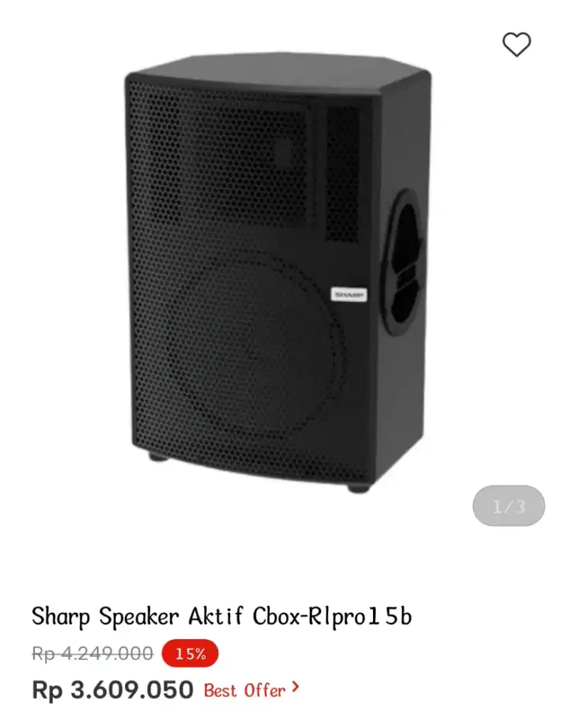 Sharp Speaker Aktif Cbox-RIpro15b