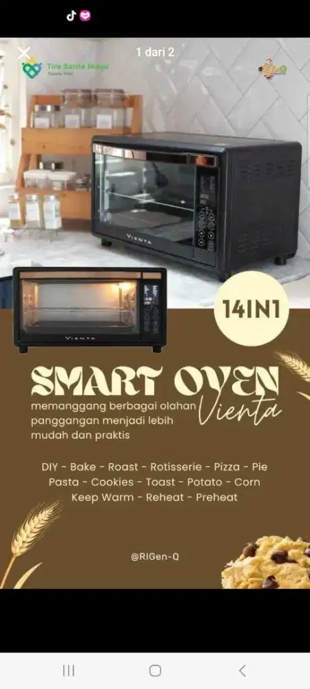 Jual oven msh baru