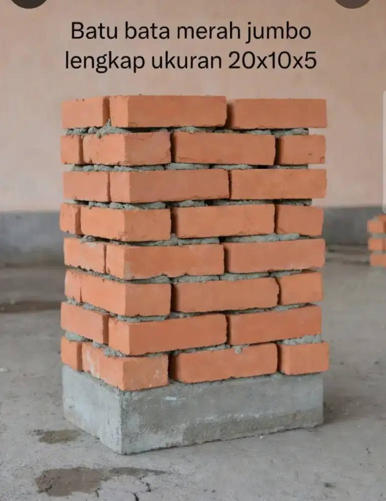 Bata jumbo batu bata pres 20x10x5