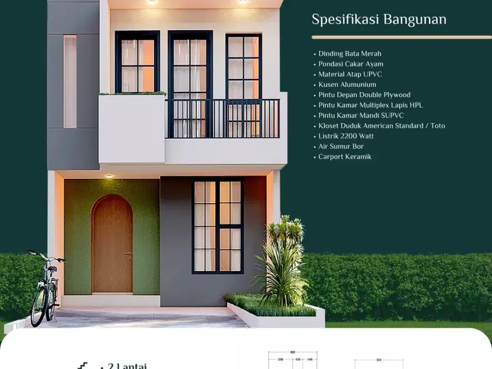 Rumah Dijual di Timur Jakarta Dekat KOTA WISATA CIBUBUR TOL Nagrak dan Cileungsi