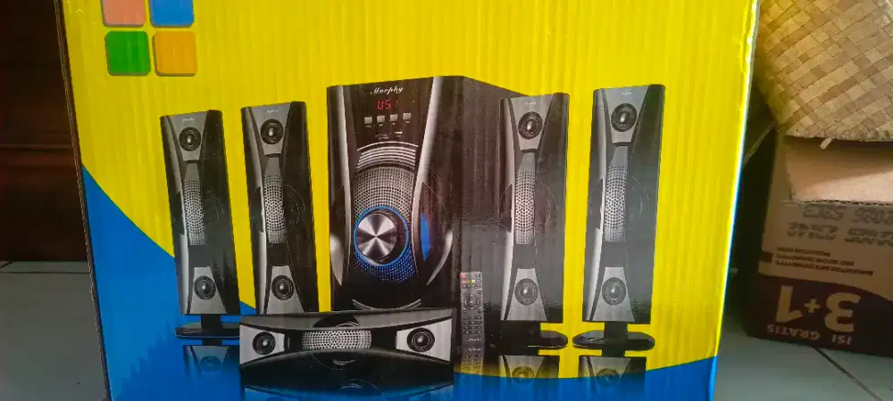 masih gress segel home theater morphy